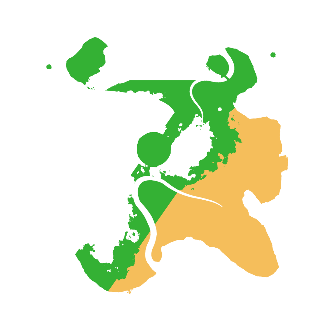 Biome Rust Map: Procedural Map, Size: 2500, Seed: 1932177611