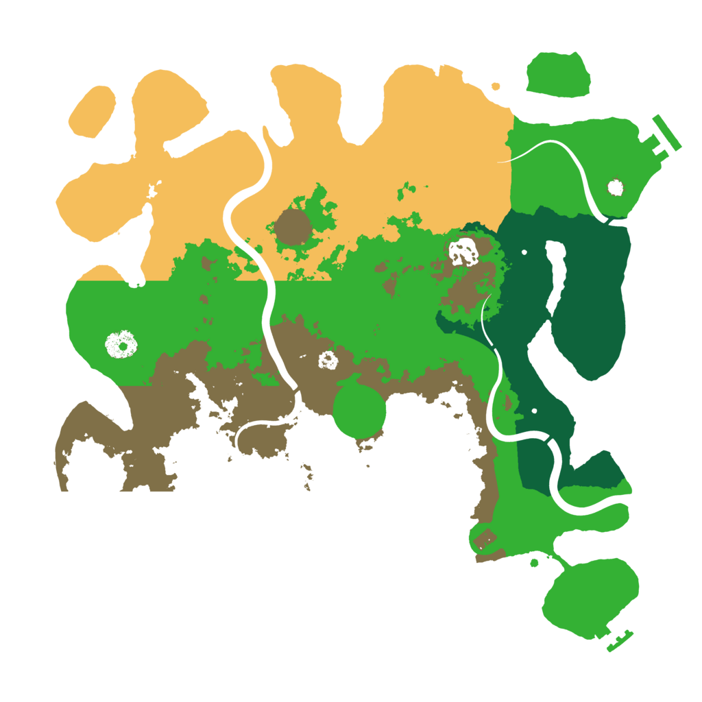 Biome Rust Map: Procedural Map, Size: 3500, Seed: 1066088369