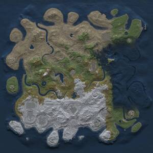 Thumbnail Rust Map: Procedural Map, Size: 4500, Seed: 1304153567, 16 Monuments
