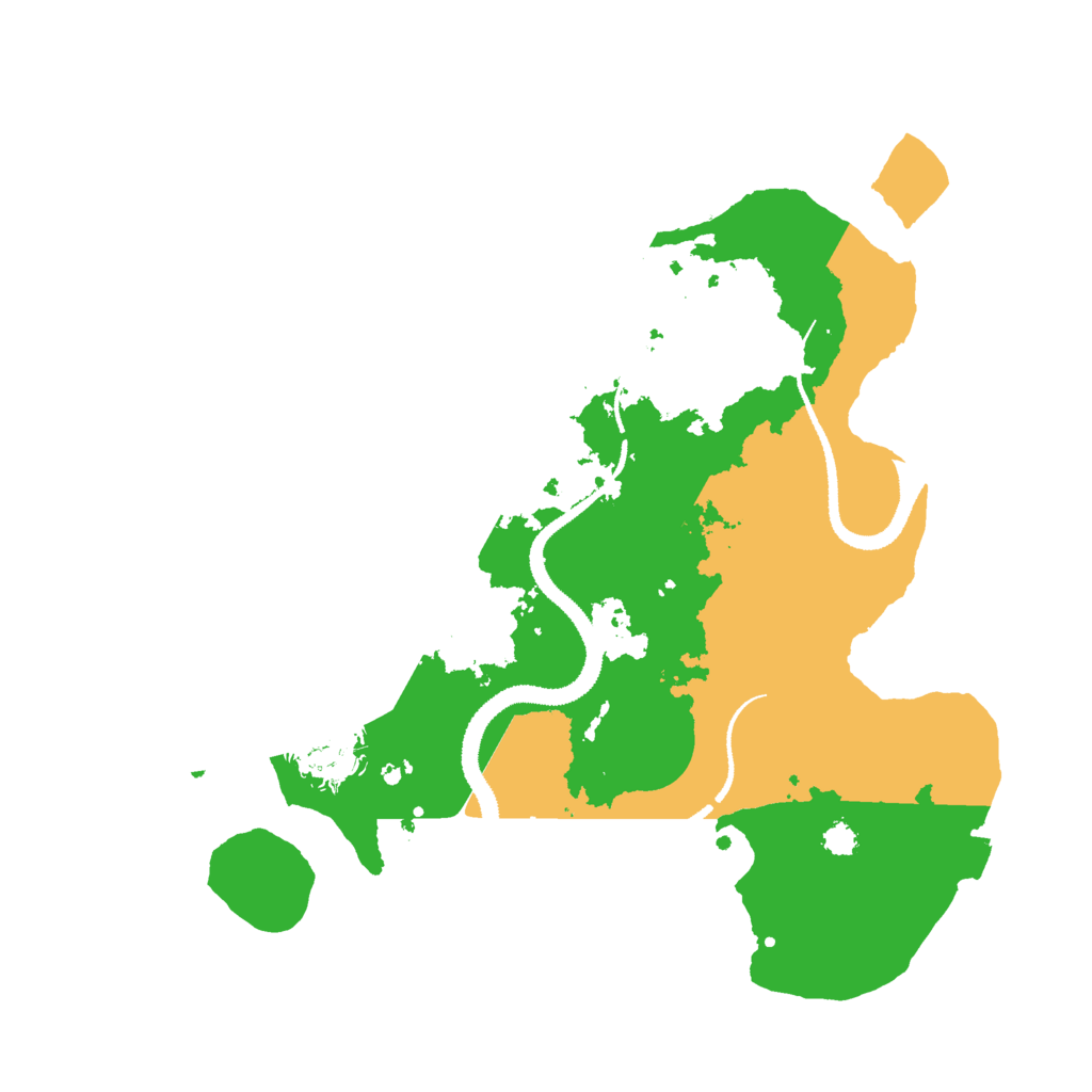Biome Rust Map: Procedural Map, Size: 3000, Seed: 1249352948