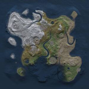 Thumbnail Rust Map: Procedural Map, Size: 3000, Seed: 1249352948, 12 Monuments