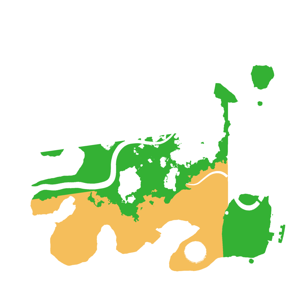 Biome Rust Map: Procedural Map, Size: 2500, Seed: 1297024145