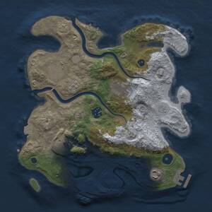 Thumbnail Rust Map: Procedural Map, Size: 3000, Seed: 78905636, 12 Monuments