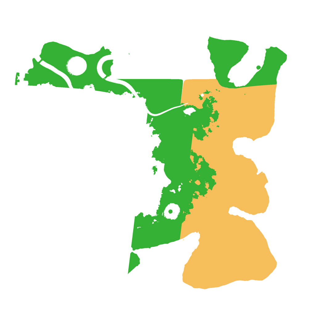 Biome Rust Map: Procedural Map, Size: 3000, Seed: 25009