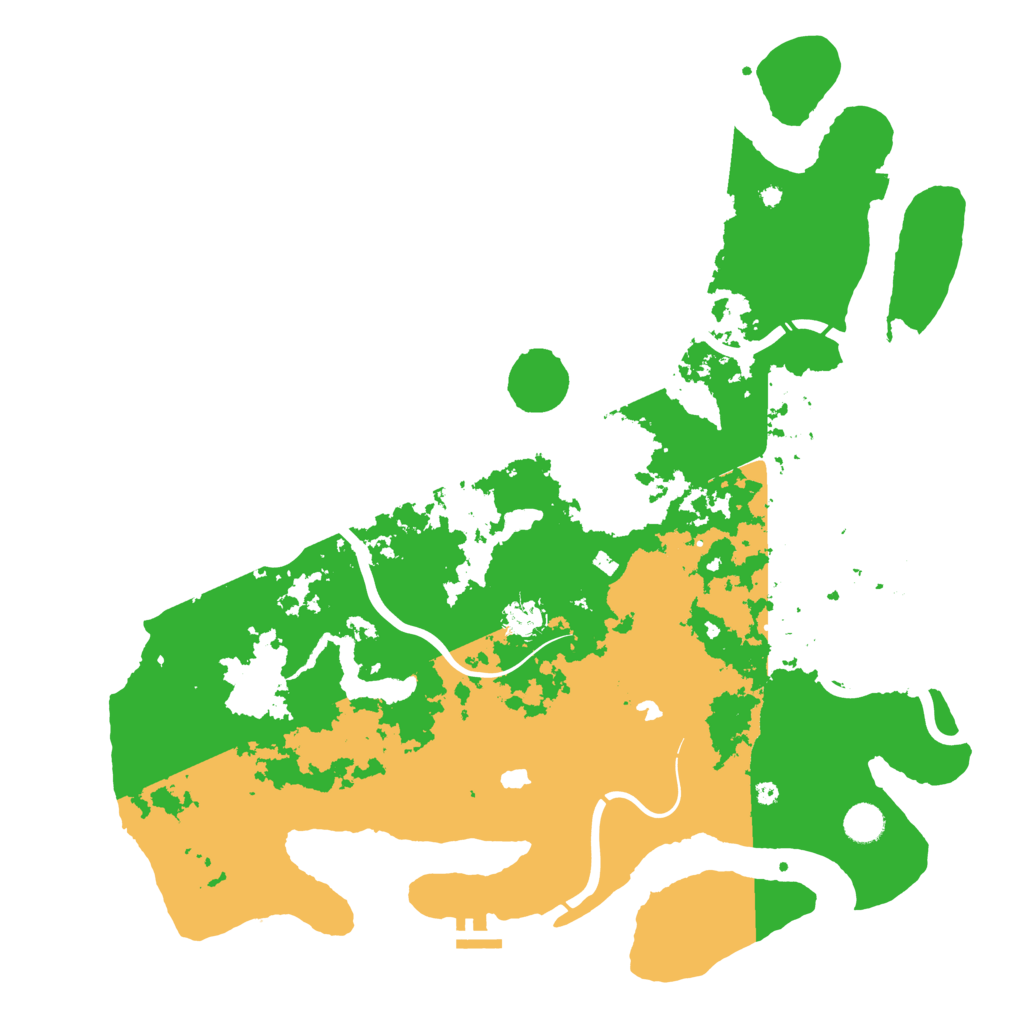 Biome Rust Map: Procedural Map, Size: 4500, Seed: 400511790