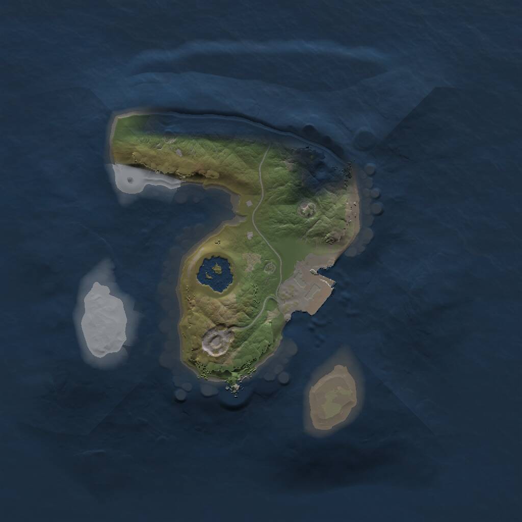 Rust Map: Procedural Map, Size: 1500, Seed: 57823, 1 Monuments