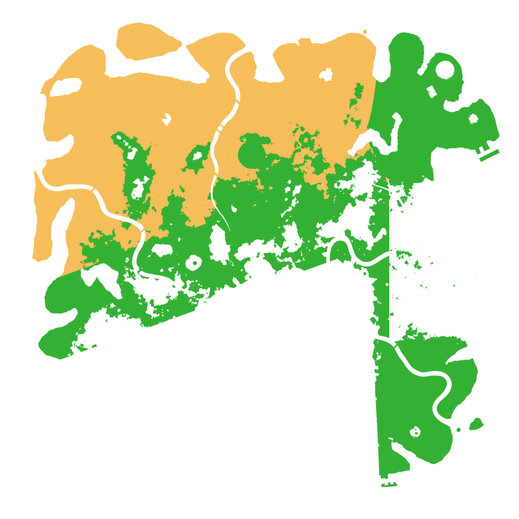 Biome Rust Map: Procedural Map, Size: 5000, Seed: 119171