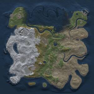 Thumbnail Rust Map: Procedural Map, Size: 3750, Seed: 1564583101, 17 Monuments
