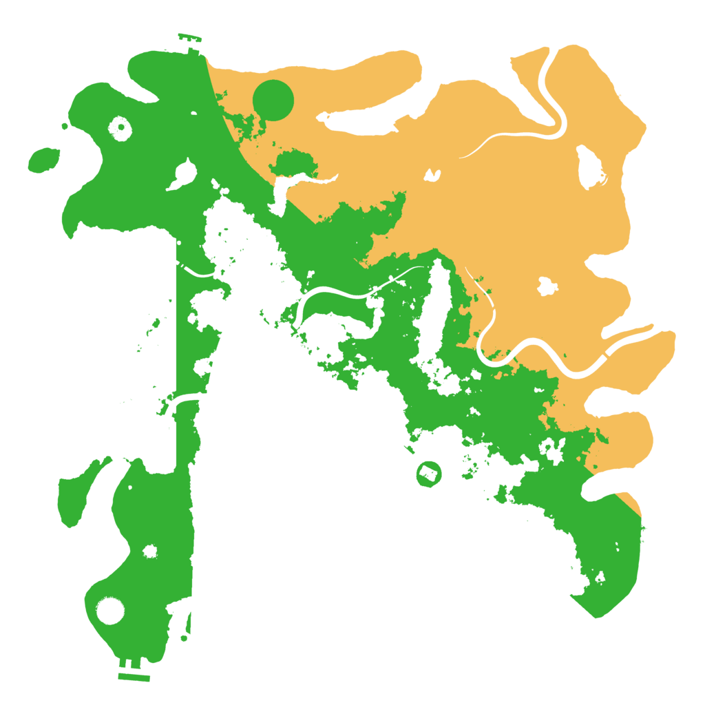 Biome Rust Map: Procedural Map, Size: 4500, Seed: 566