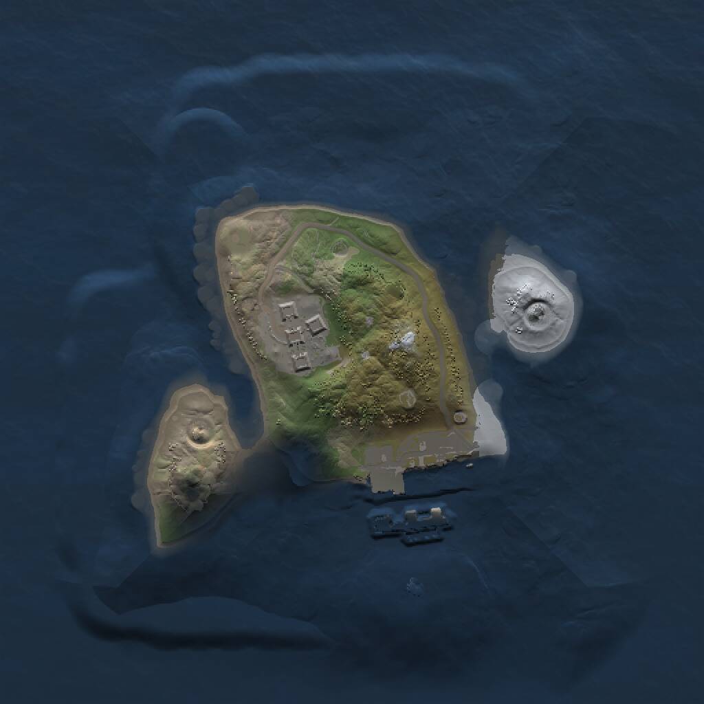 Rust Map: Procedural Map, Size: 1500, Seed: 1798830264, 3 Monuments