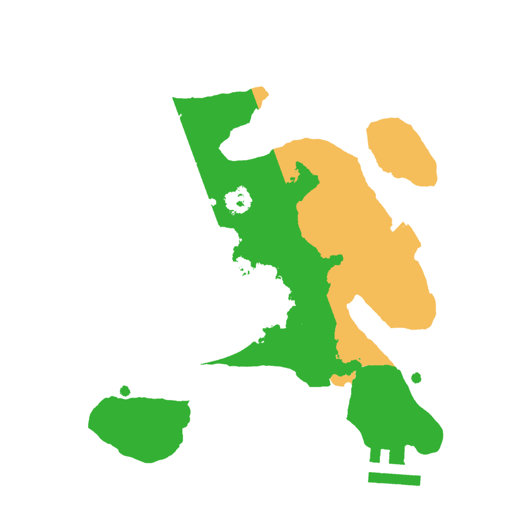 Biome Rust Map: Procedural Map, Size: 2000, Seed: 12398