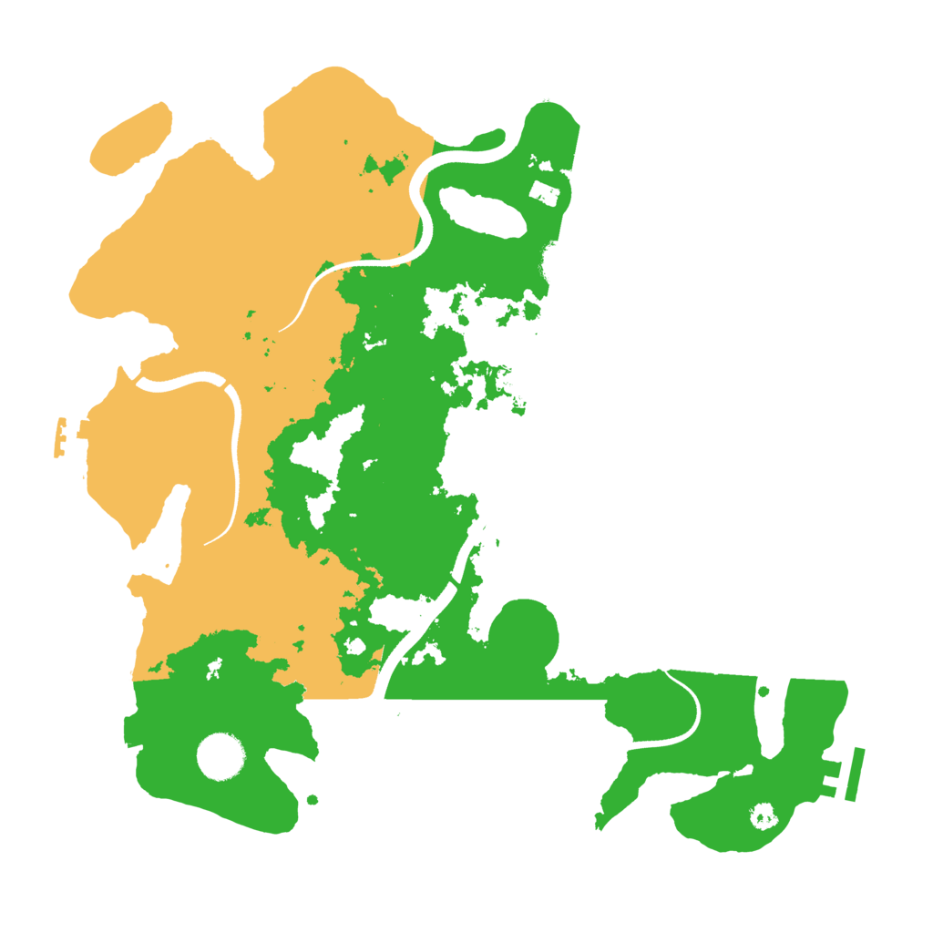 Biome Rust Map: Procedural Map, Size: 3500, Seed: 1671588094
