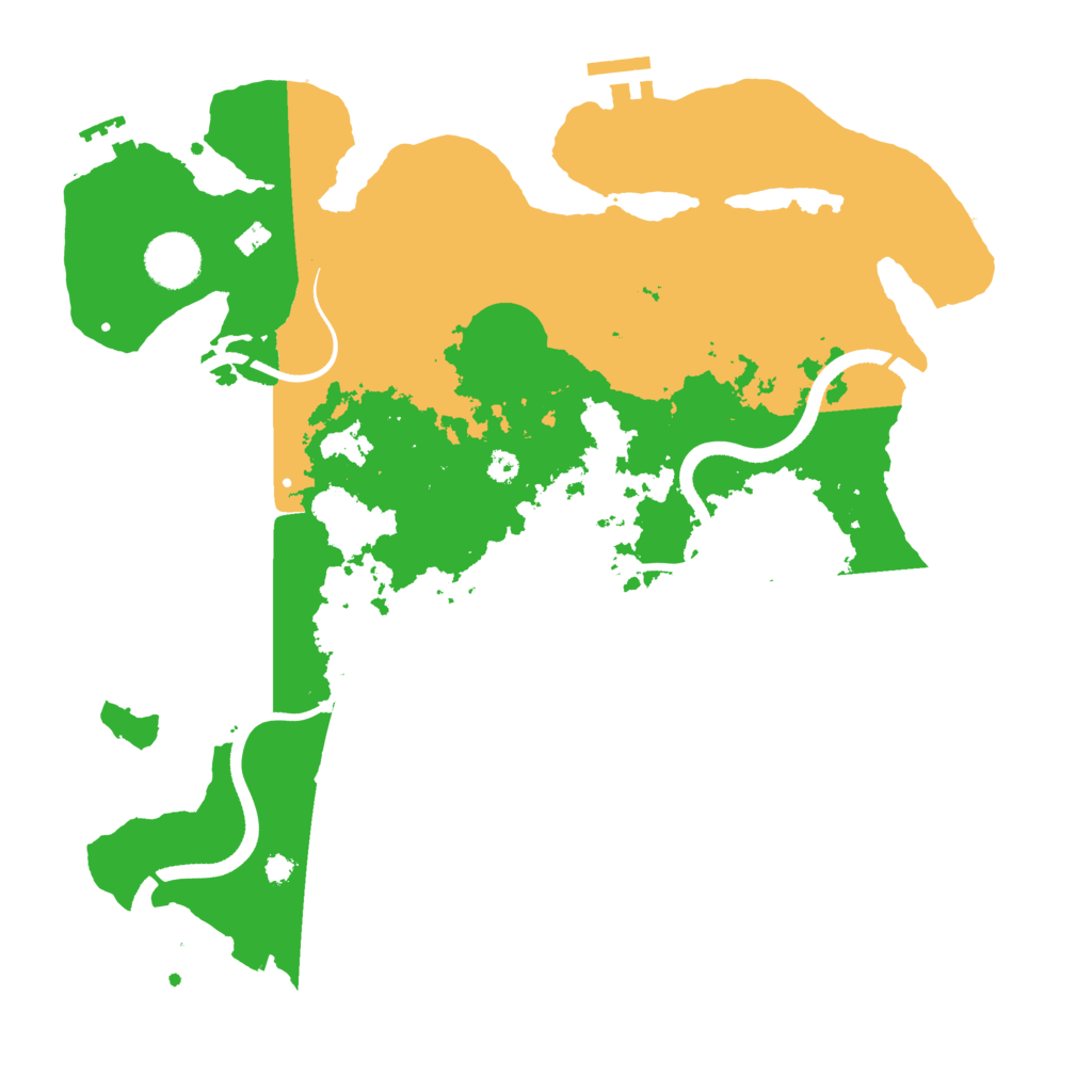 Biome Rust Map: Procedural Map, Size: 3500, Seed: 348297612