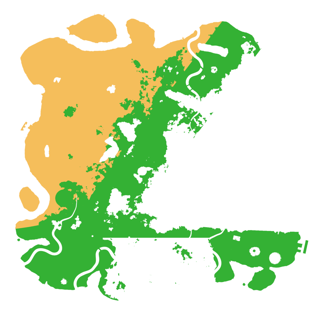Biome Rust Map: Procedural Map, Size: 4800, Seed: 40540847