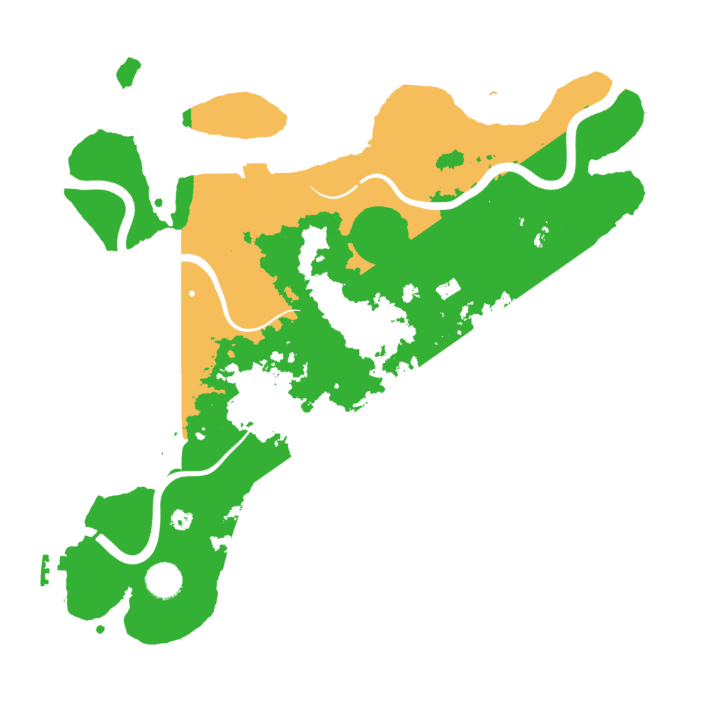 Biome Rust Map: Procedural Map, Size: 3500, Seed: 3269