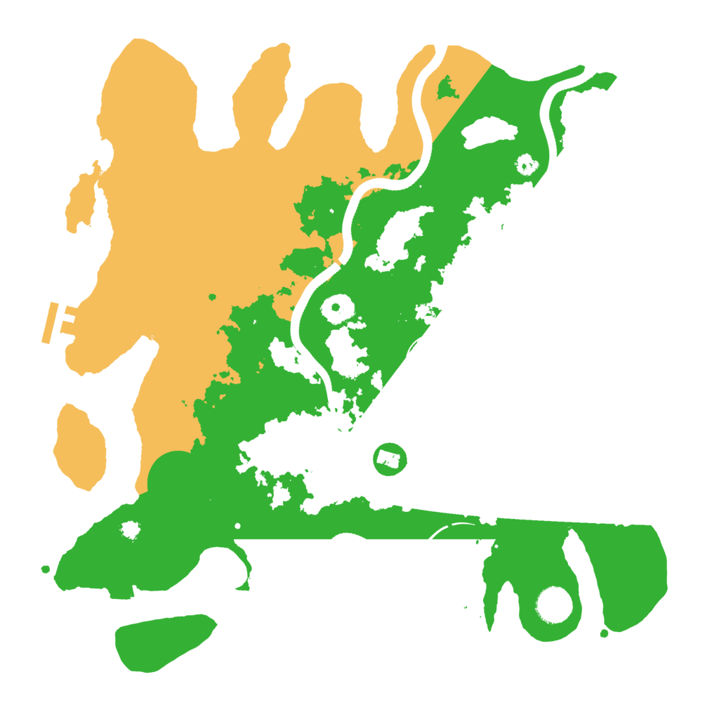 Biome Rust Map: Procedural Map, Size: 3500, Seed: 1980135100