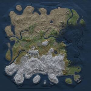 Thumbnail Rust Map: Procedural Map, Size: 4250, Seed: 1594546361, 17 Monuments