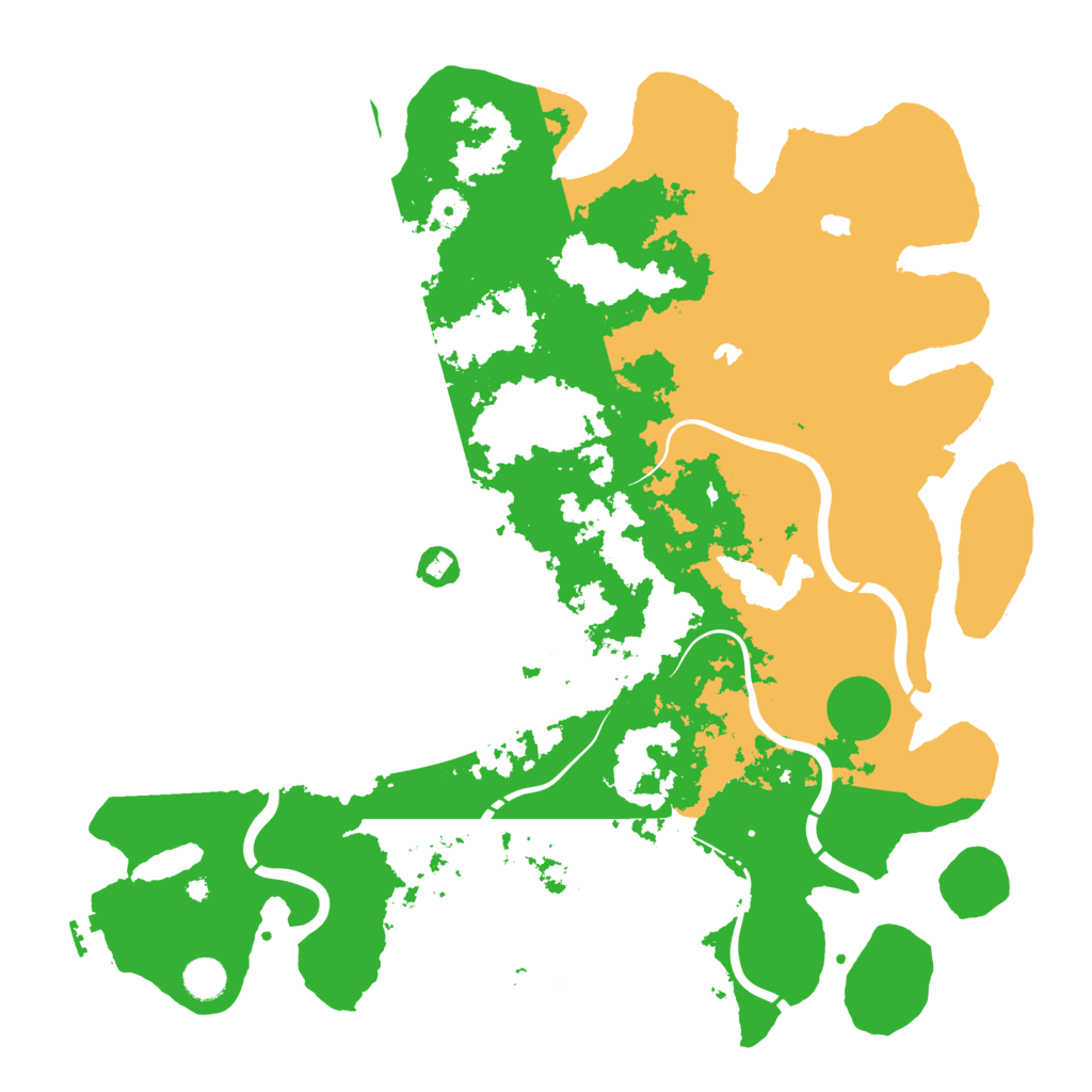 Biome Rust Map: Procedural Map, Size: 4500, Seed: 607502628