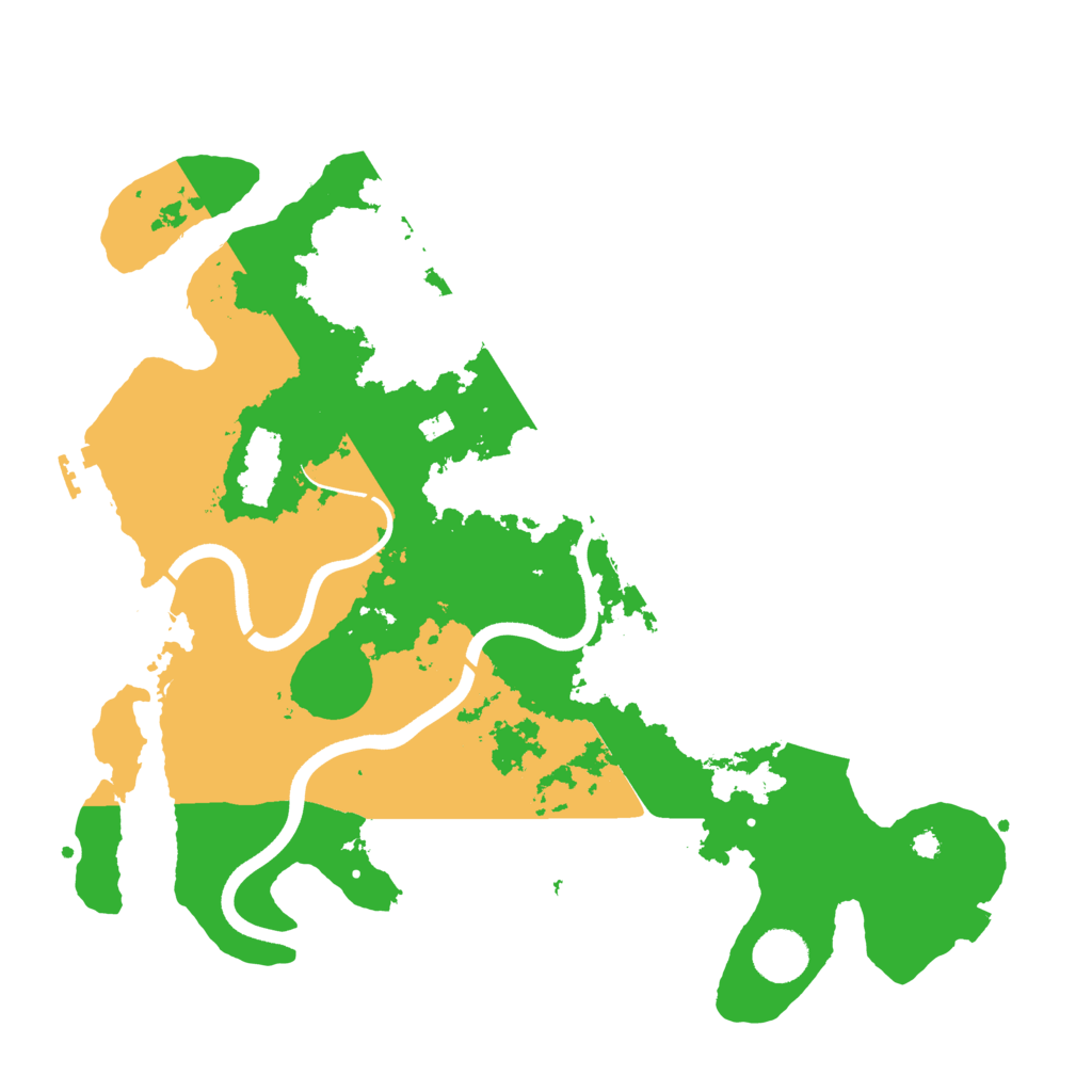 Biome Rust Map: Procedural Map, Size: 3700, Seed: 1702199084