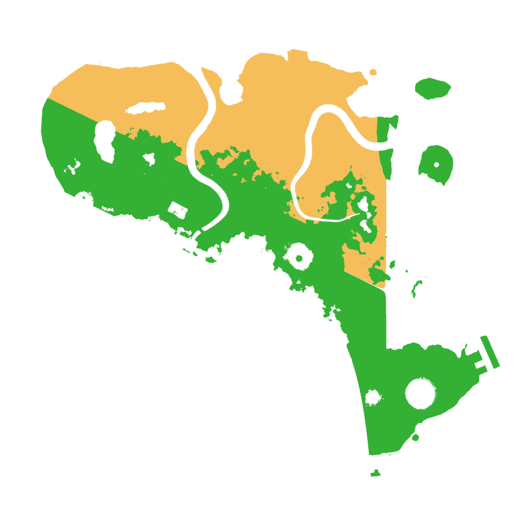 Biome Rust Map: Procedural Map, Size: 3000, Seed: 1757651991