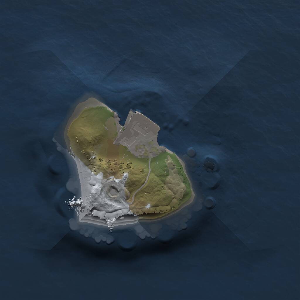 Rust Map: Procedural Map, Size: 1000, Seed: 105820130, 1 Monuments