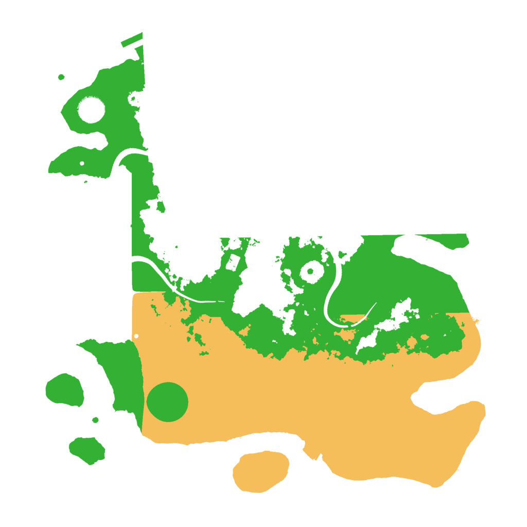 Biome Rust Map: Procedural Map, Size: 3500, Seed: 528822