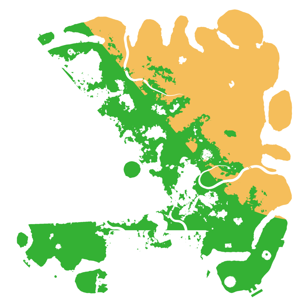 Biome Rust Map: Procedural Map, Size: 5000, Seed: 12619741