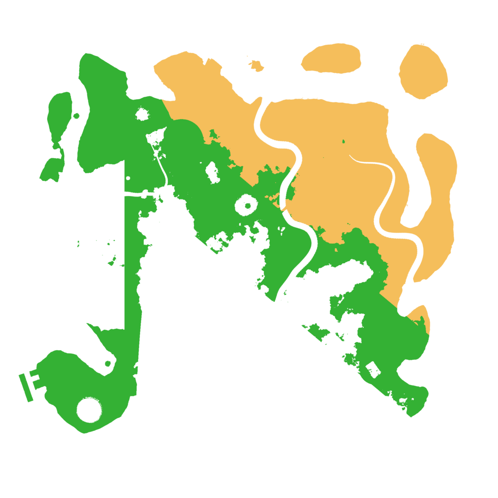 Biome Rust Map: Procedural Map, Size: 3500, Seed: 643789190