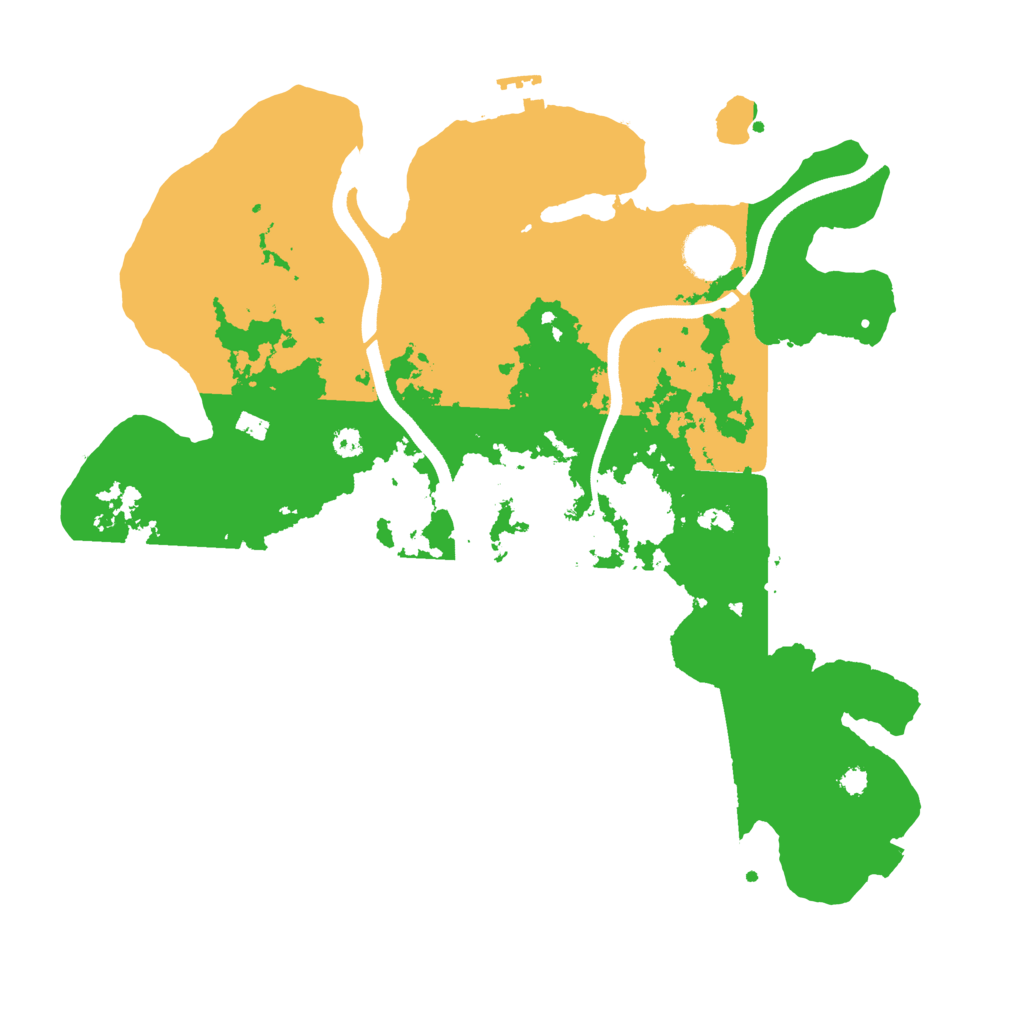 Biome Rust Map: Procedural Map, Size: 3500, Seed: 881351657
