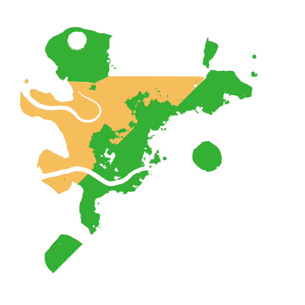Biome Rust Map: Procedural Map, Size: 3000, Seed: 493530778