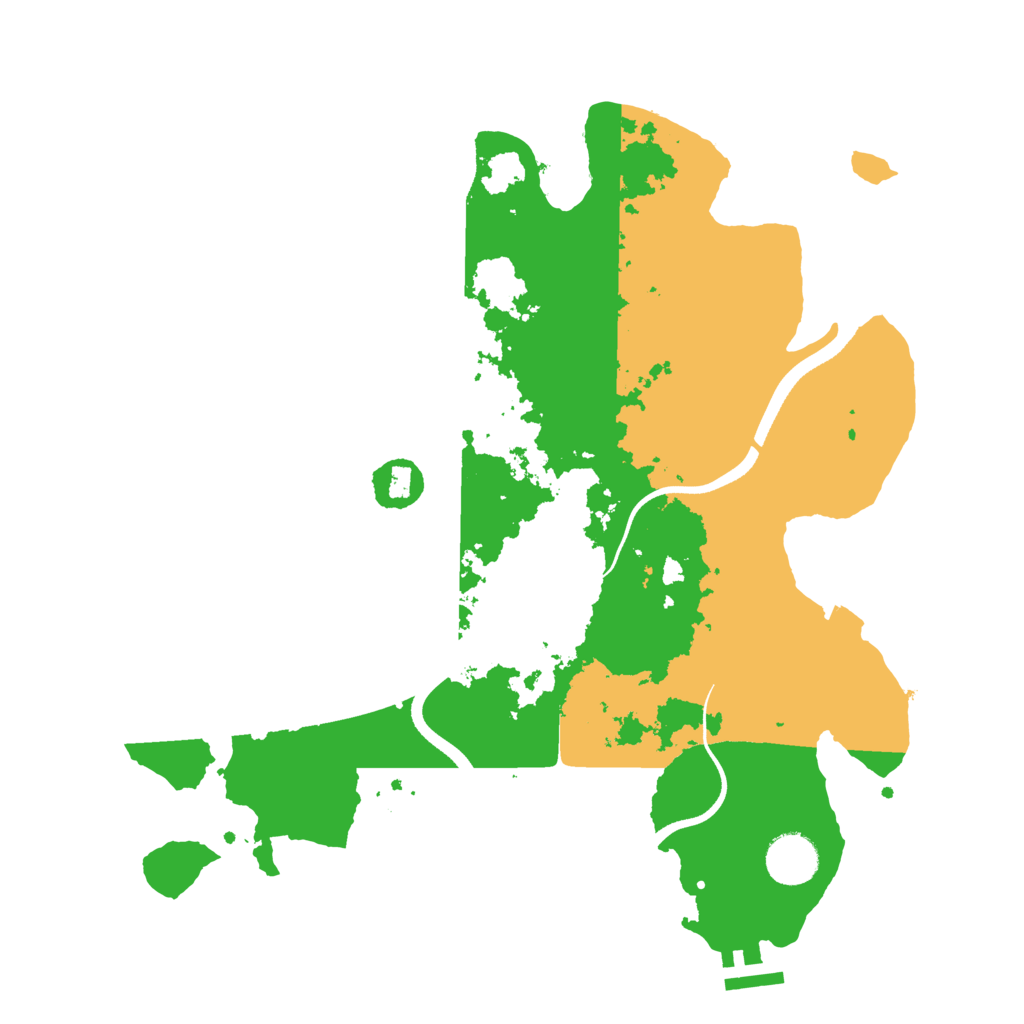 Biome Rust Map: Procedural Map, Size: 3500, Seed: 107733106