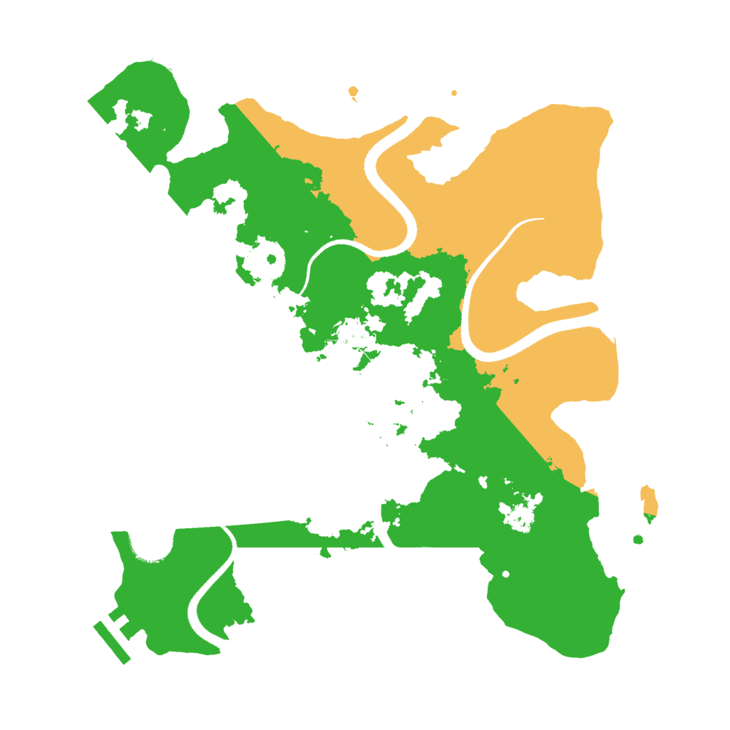 Biome Rust Map: Procedural Map, Size: 3000, Seed: 752149279