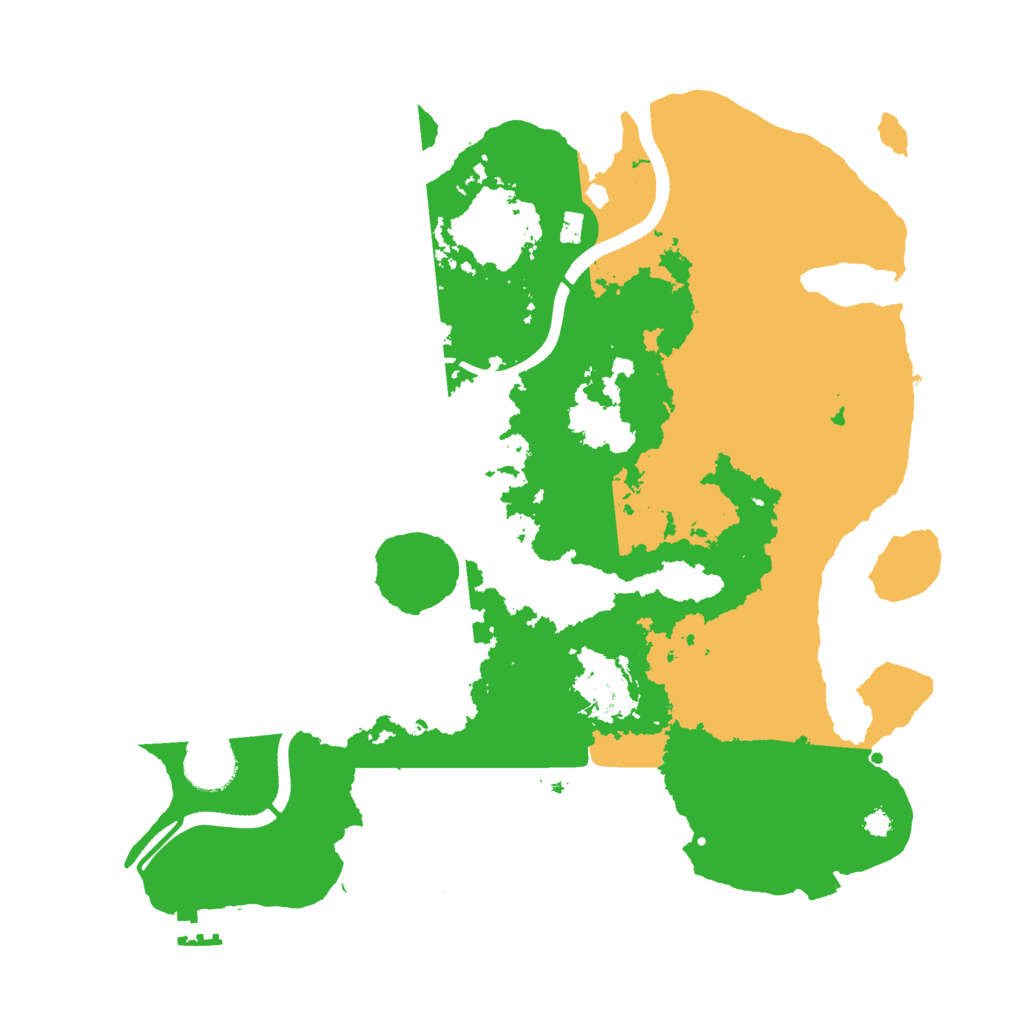 Biome Rust Map: Procedural Map, Size: 3500, Seed: 1336991078