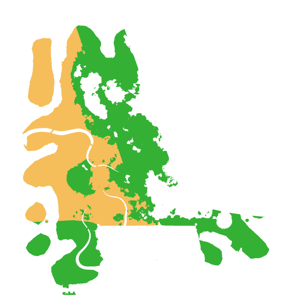 Biome Rust Map: Procedural Map, Size: 3500, Seed: 435645616