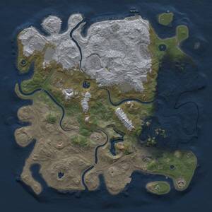 Thumbnail Rust Map: Procedural Map, Size: 4350, Seed: 5471276, 16 Monuments