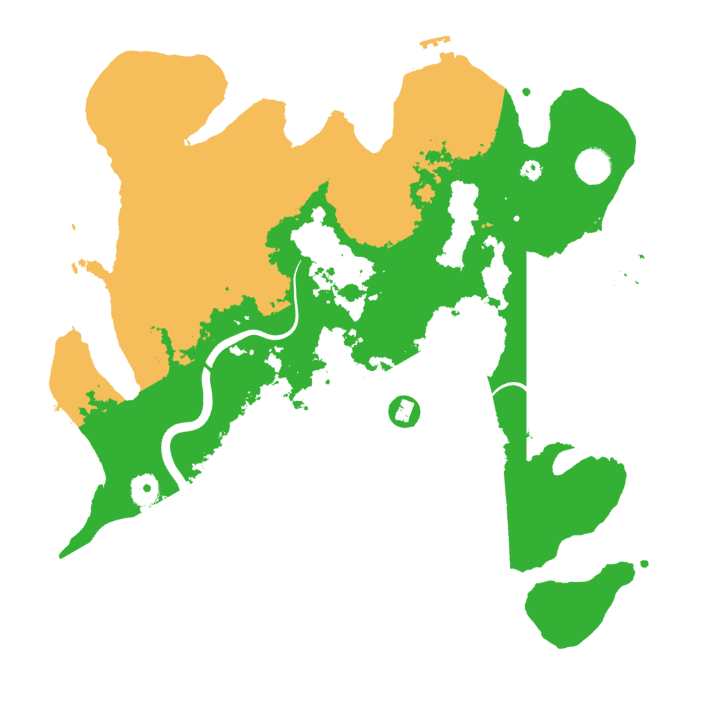 Biome Rust Map: Procedural Map, Size: 3500, Seed: 24040900