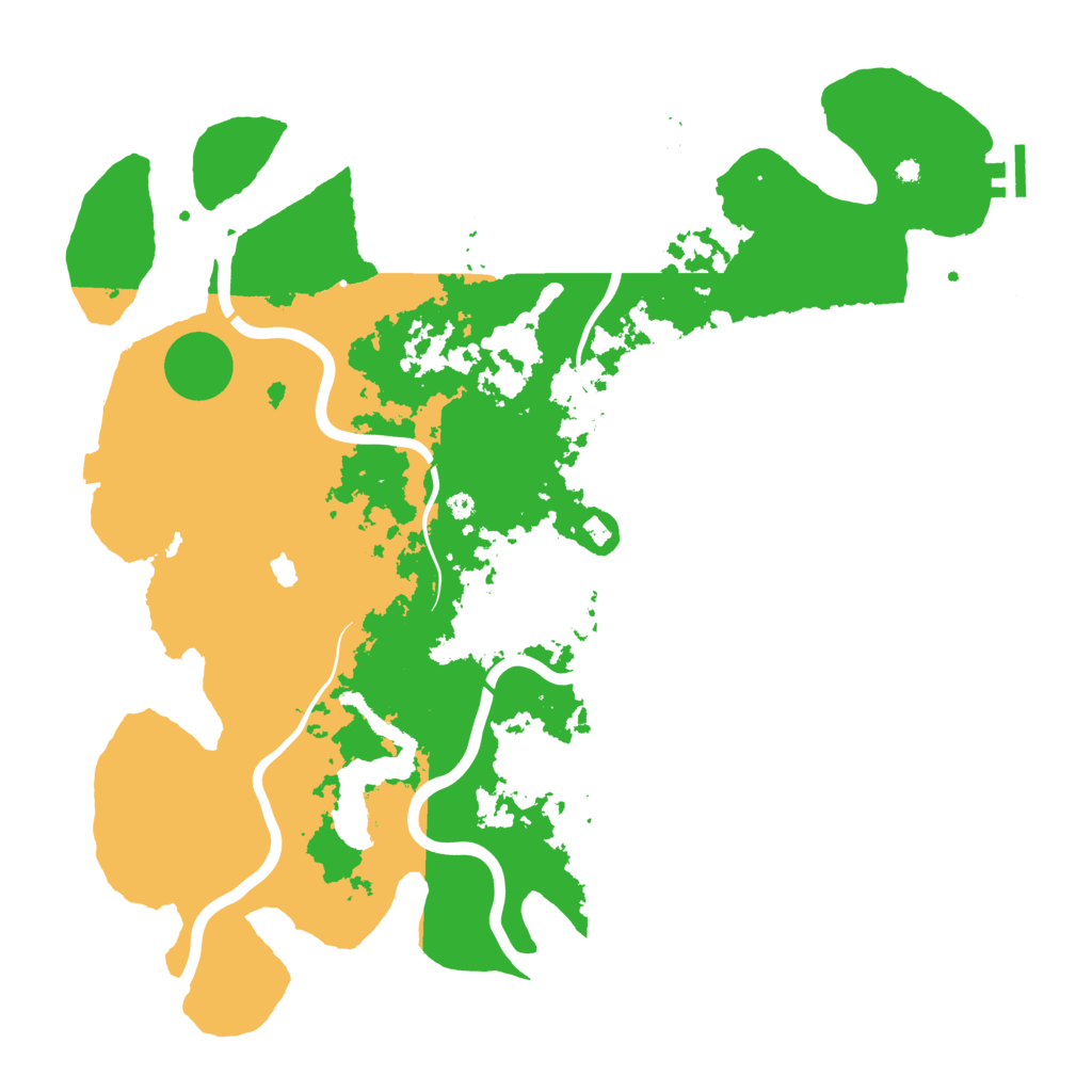 Biome Rust Map: Procedural Map, Size: 4200, Seed: 1234974549