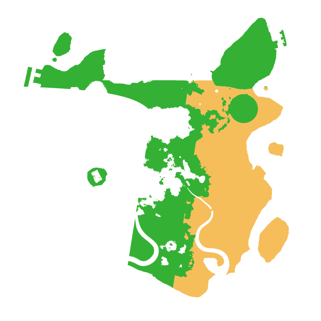 Biome Rust Map: Procedural Map, Size: 3000, Seed: 570769915