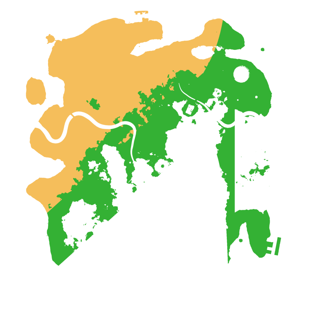 Biome Rust Map: Procedural Map, Size: 3500, Seed: 1883642944