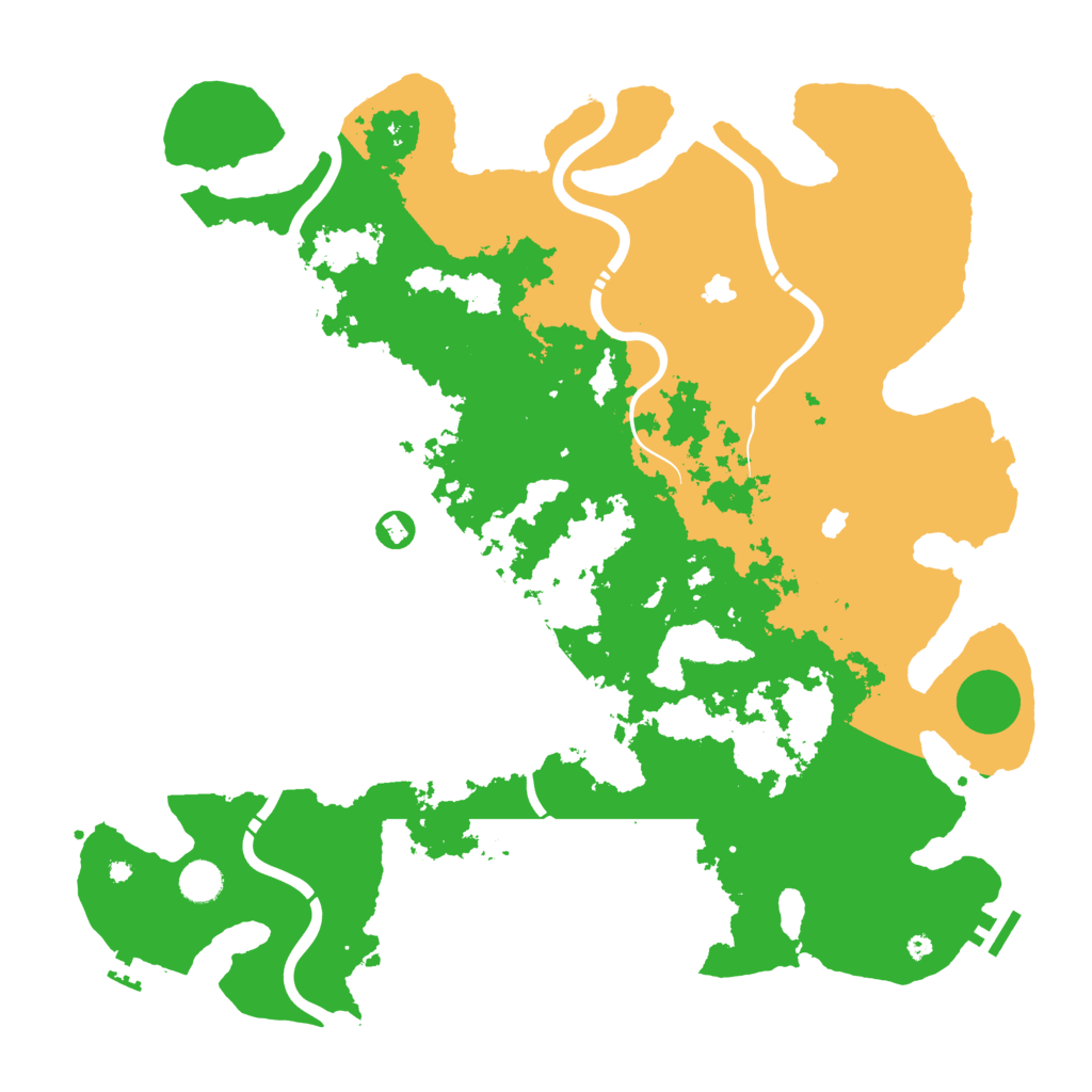 Biome Rust Map: Procedural Map, Size: 4500, Seed: 639708872