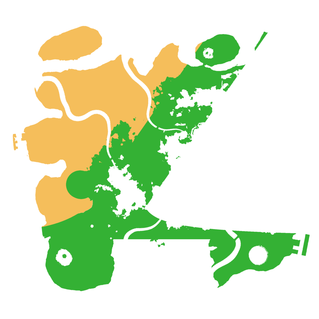 Biome Rust Map: Procedural Map, Size: 3000, Seed: 2090841686