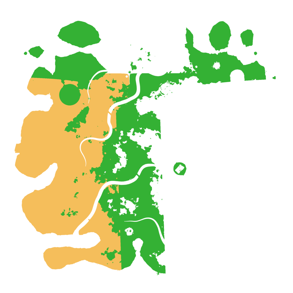 Biome Rust Map: Procedural Map, Size: 3700, Seed: 602124498