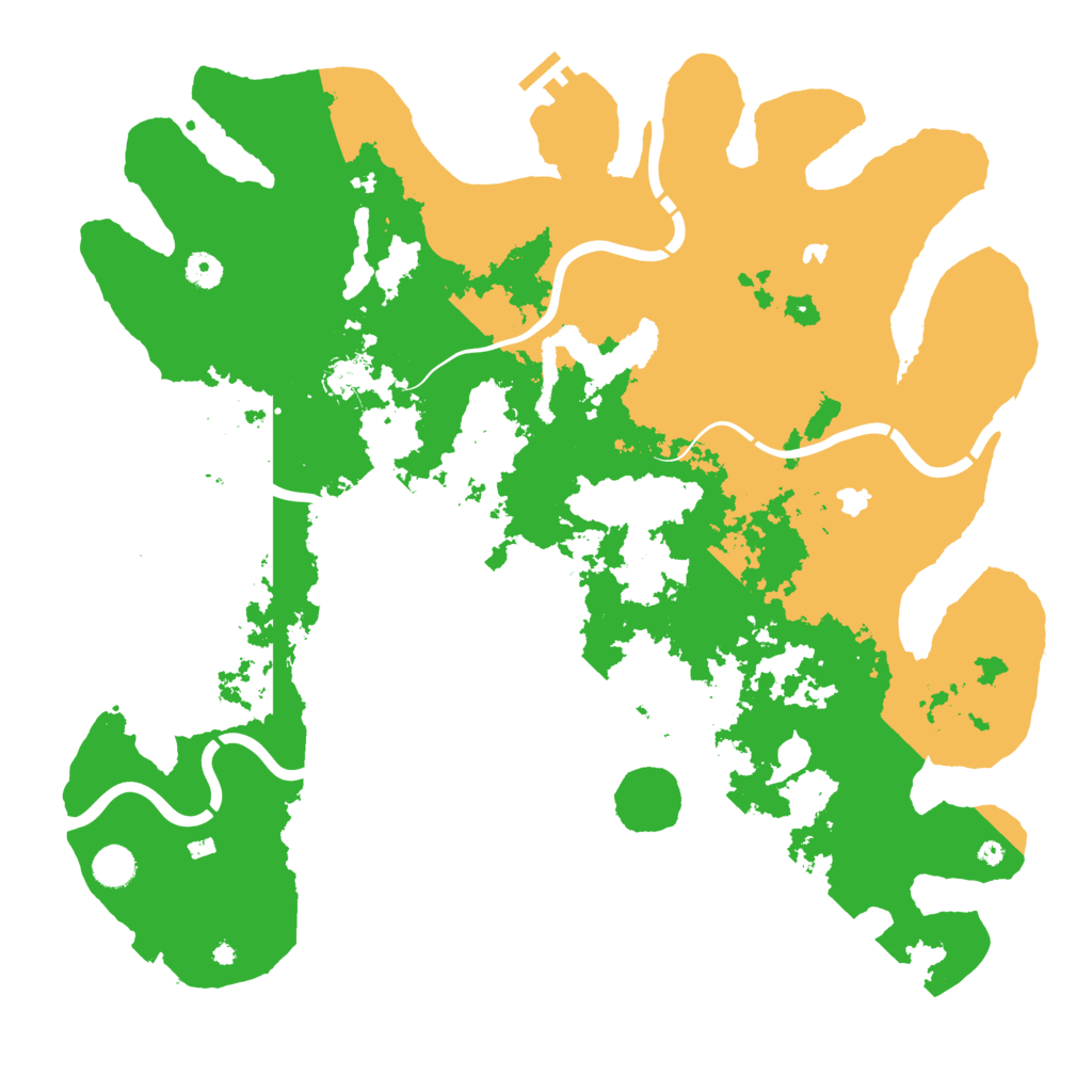 Biome Rust Map: Procedural Map, Size: 4500, Seed: 1487637806