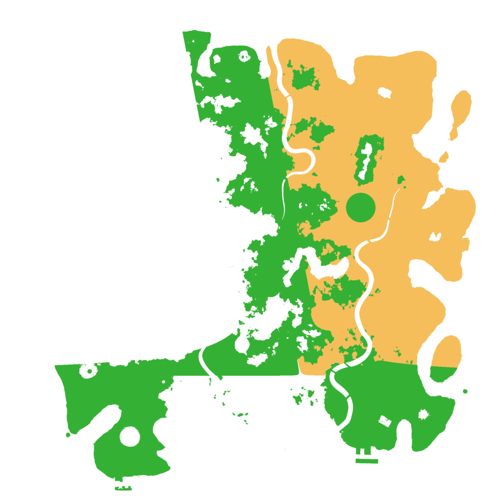 Biome Rust Map: Procedural Map, Size: 4500, Seed: 222782298