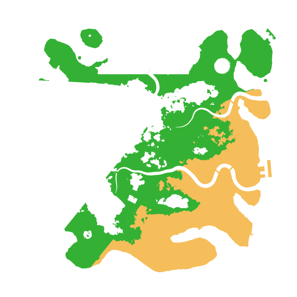 Biome Rust Map: Procedural Map, Size: 3500, Seed: 1456283485