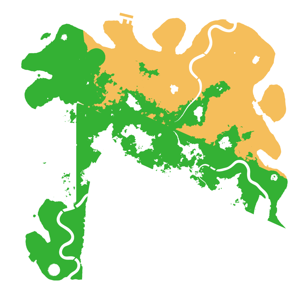 Biome Rust Map: Procedural Map, Size: 4500, Seed: 158746574