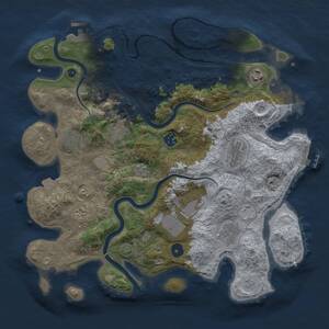 Thumbnail Rust Map: Procedural Map, Size: 3750, Seed: 442702501, 15 Monuments