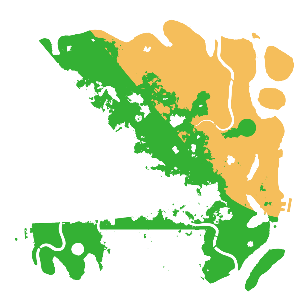 Biome Rust Map: Procedural Map, Size: 4500, Seed: 1339034811