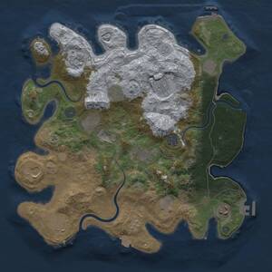 Thumbnail Rust Map: Procedural Map, Size: 3750, Seed: 213794146, 19 Monuments