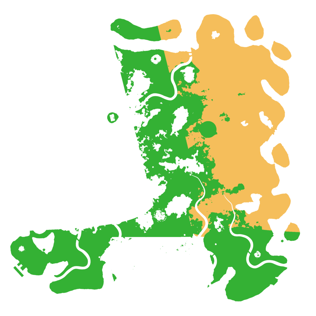 Biome Rust Map: Procedural Map, Size: 5000, Seed: 743583248